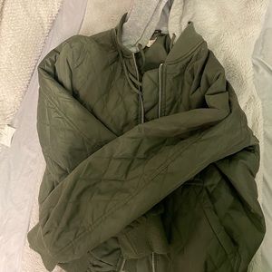 Green Bomber Jacket- Size: Small